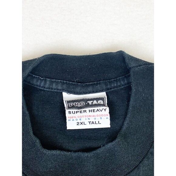 Vintage Barack Obama MLK Martin Luther King T-shirt Black 2XL Tall Rap Tee - Picture 3 of 7